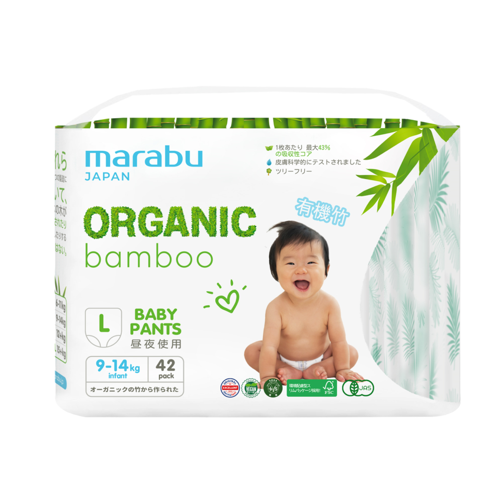 Трусики-подгузники Marabu Марабу Bamboo L 9-14 кг 42 шт