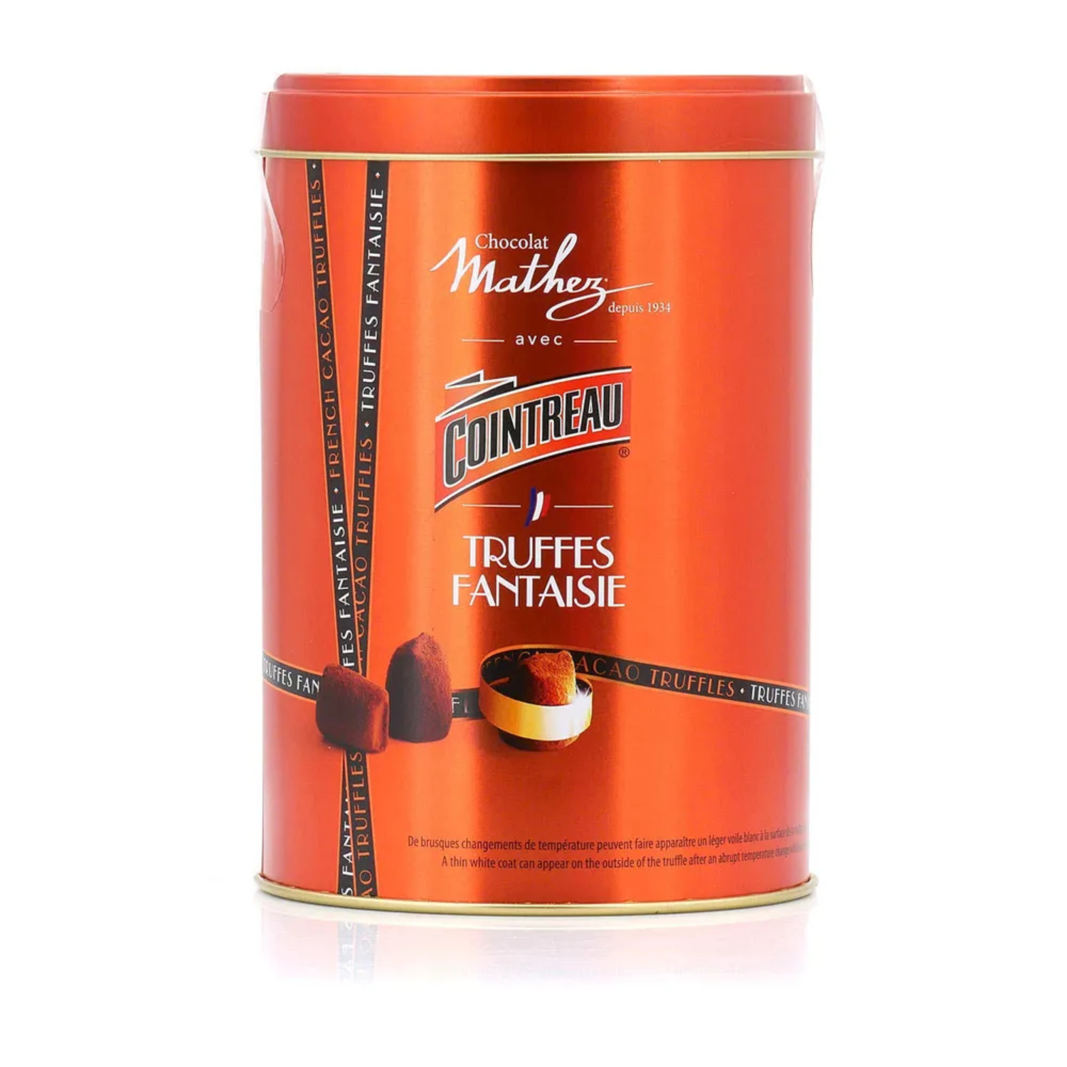 Трюфель с ликёром Mathez cointreau жестяная банка, 500 г