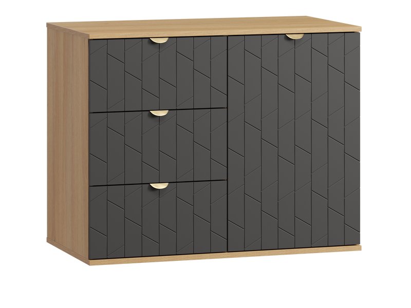 Тумба Монблан 93x76 Грань Графитовый