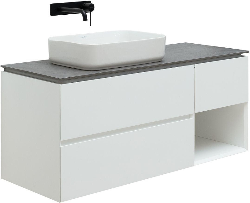 Тумба под раковину Allen Brau Infinity 120 L 1.21005.WM подвесная цвет Белый матовый