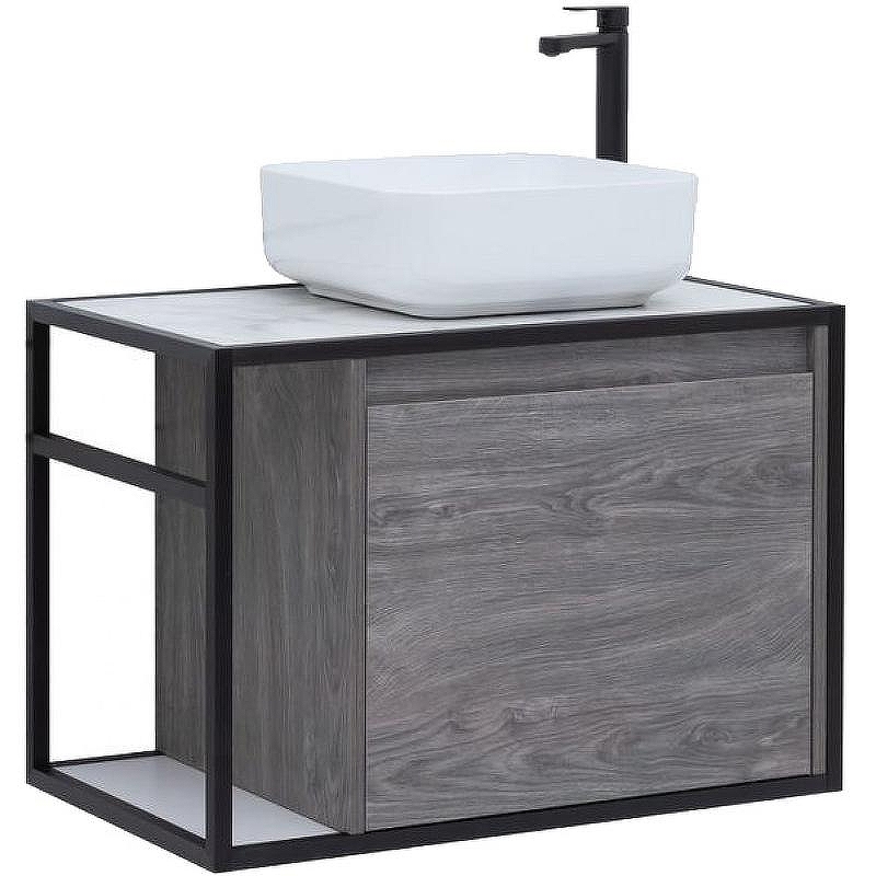 Тумба под раковину Aquanet Nova Lite Loft 75 R 261653 подвесная Дуб рошелье