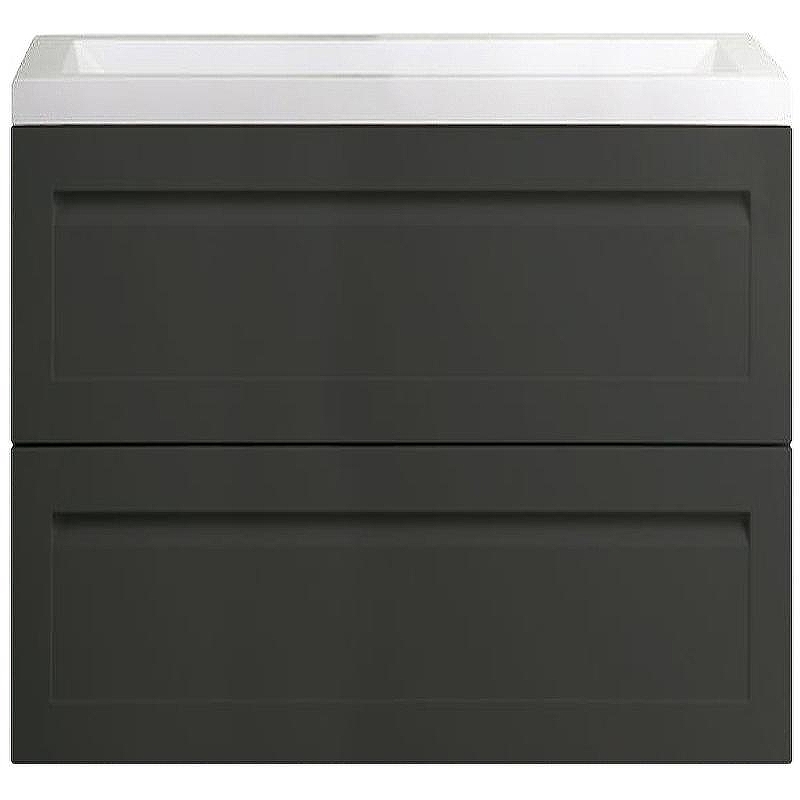 Тумба под раковину Art&Max AM-Platino-750-2C-SO-GM подвесная Серый матовый