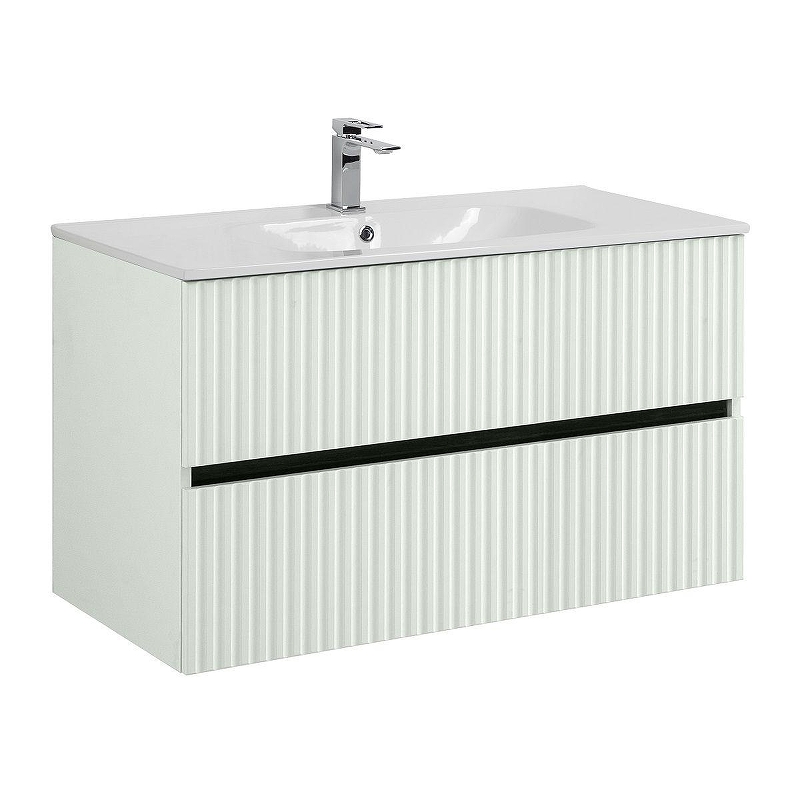 Тумба под раковину Art&Max Torino 100 AM-TORINO-1000-2C-SO-LO-P подвесная цвет Лотос