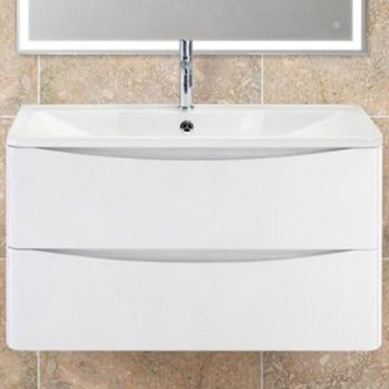 Тумба под раковину BelBagno ACQUA-900-2C-SO-BL подвесная Bianco Lucido