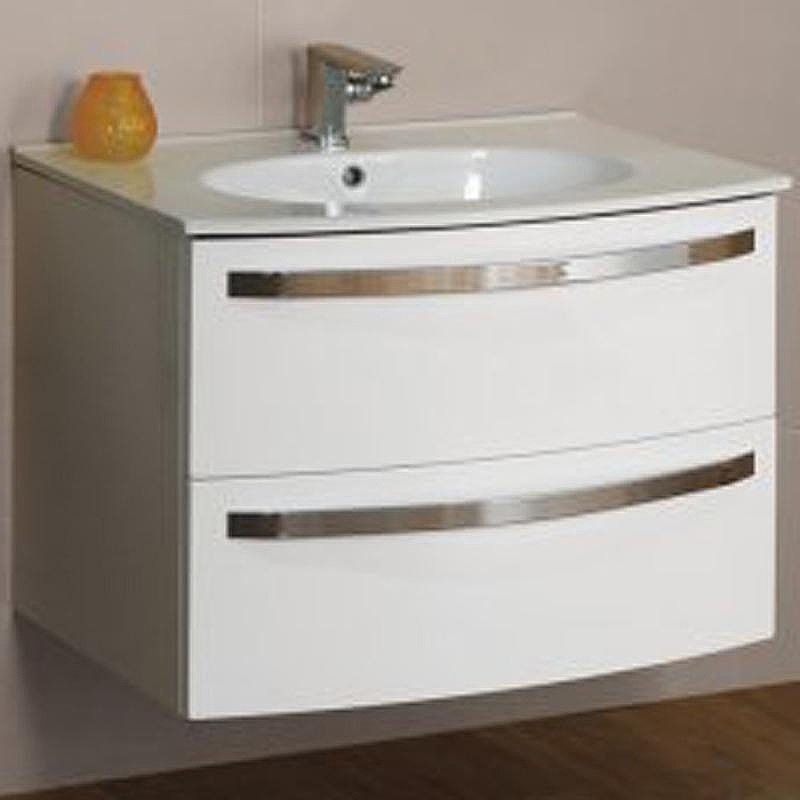 Тумба под раковину Cezares Comfort 75 54356 подвесная Bianco lucido