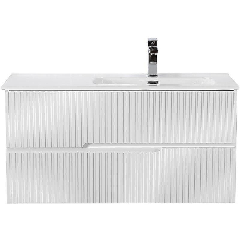 Тумба под раковину Cezares Duet-N 100 R DUET-N-1000-2C-SO-BL-R подвесная Bianco Lucido