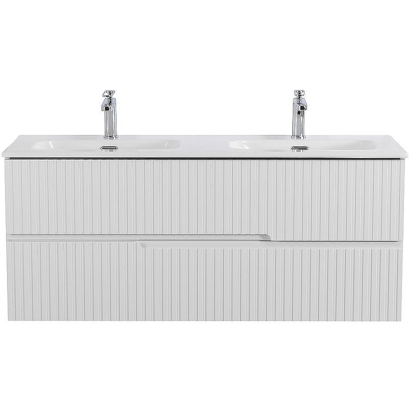 Тумба под раковину Cezares Duet-N 120 DUET-N-1200-2C-SO-2-BL подвесная Bianco Lucido