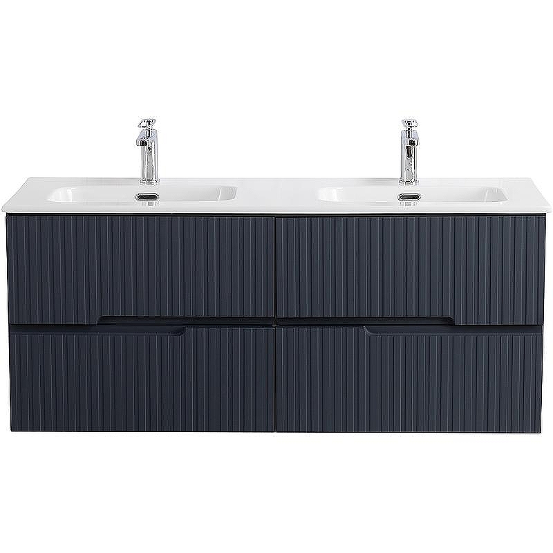Тумба под раковину Cezares Duet-N 120 DUET-N-1200-4C-SO-2-GR-P подвесная Grafito