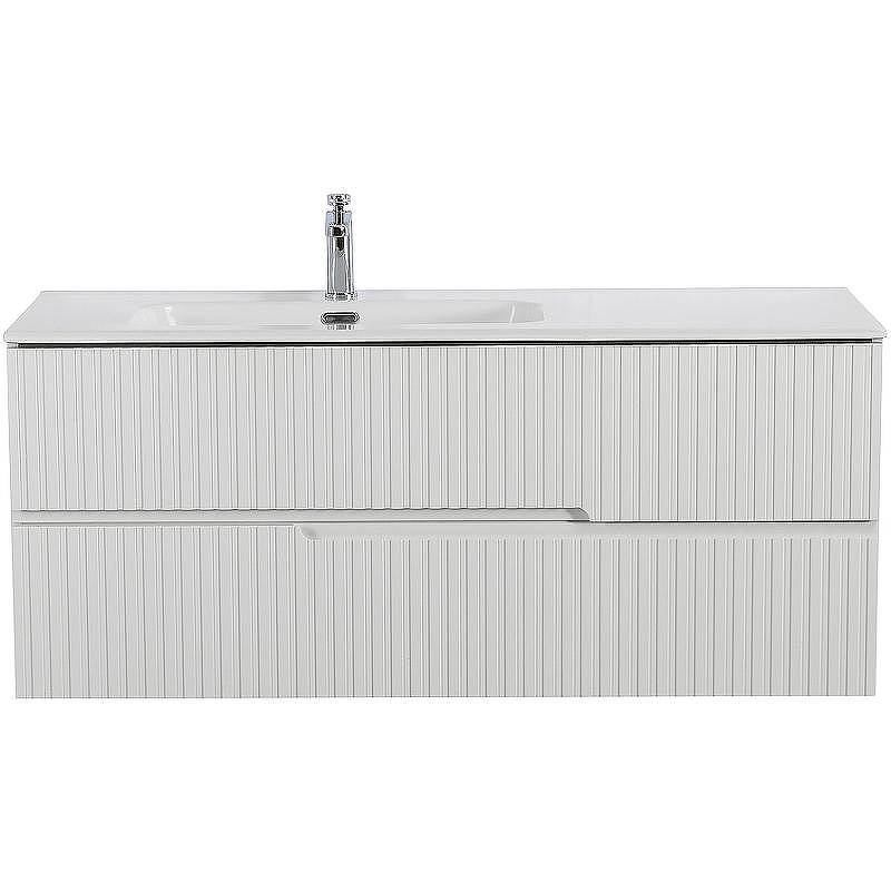 Тумба под раковину Cezares Duet-N 120 L DUET-N-1200-2C-SO-BL-L подвесная Bianco Lucido
