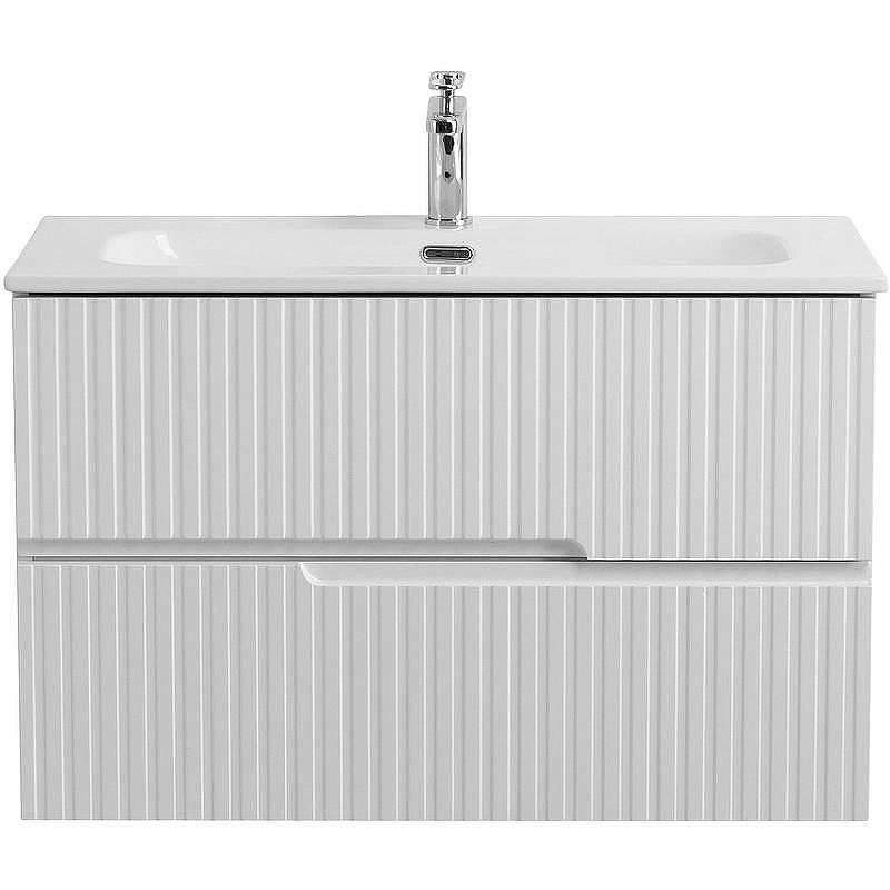 Тумба под раковину Cezares Duet-N 80 DUET-N-800-2C-SO-BL подвесная Bianco Lucido