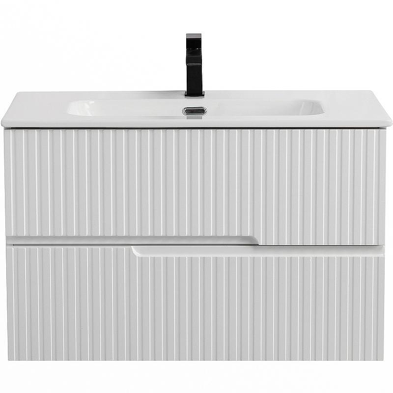 Тумба под раковину Cezares Duet-N 90 DUET-N-900-2C-SO-BL подвесная Bianco Lucido