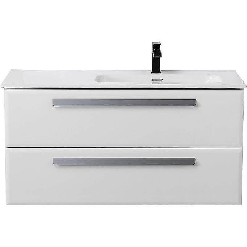 Тумба под раковину Cezares Eco-Cer-N 100 R ECO-CER-N-1000-2C-SO-BL-R подвесная Bianco Lucido без ручек
