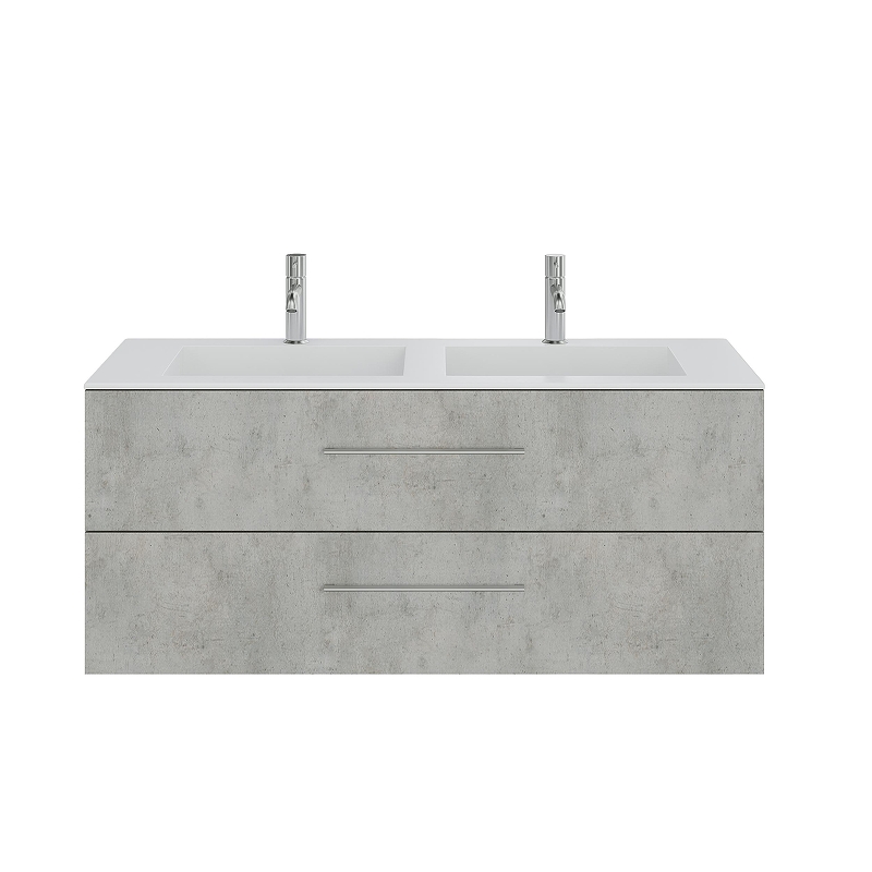 Тумба под раковину Creto Ares 120 10-1111BDuo подвесная цвет Beton