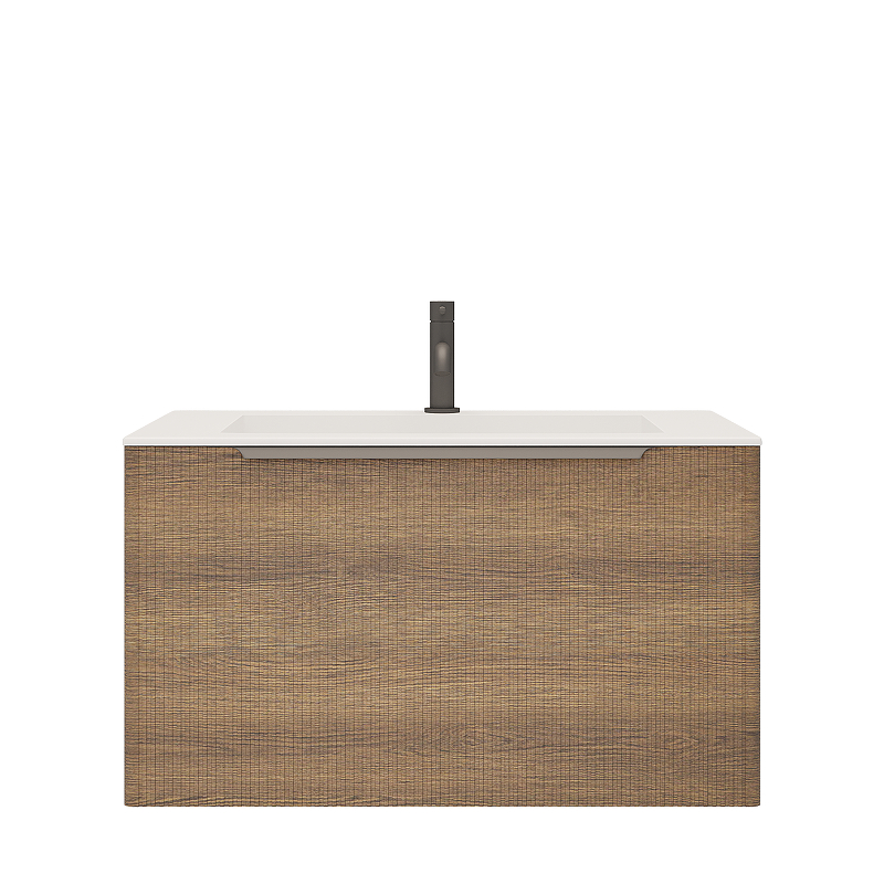 Тумба под раковину Creto Luna 80 17-WD80 подвесная цвет Wood