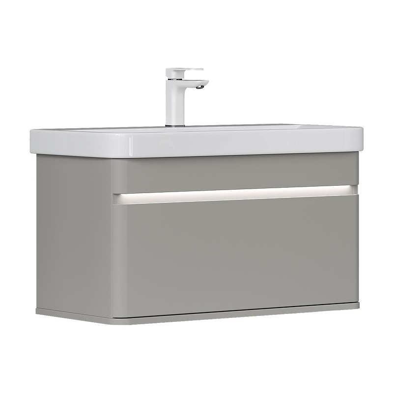 Тумба под раковину Equil Elegante 80 tpELGNT80.1Y (9595)-25.27 подвесная цвет Амарок Белый
