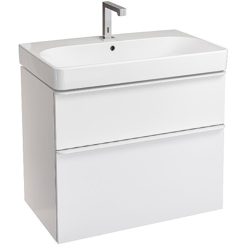 Тумба под раковину Geberit Smyle Square 75 500.353.00.1 Белый глянцевый