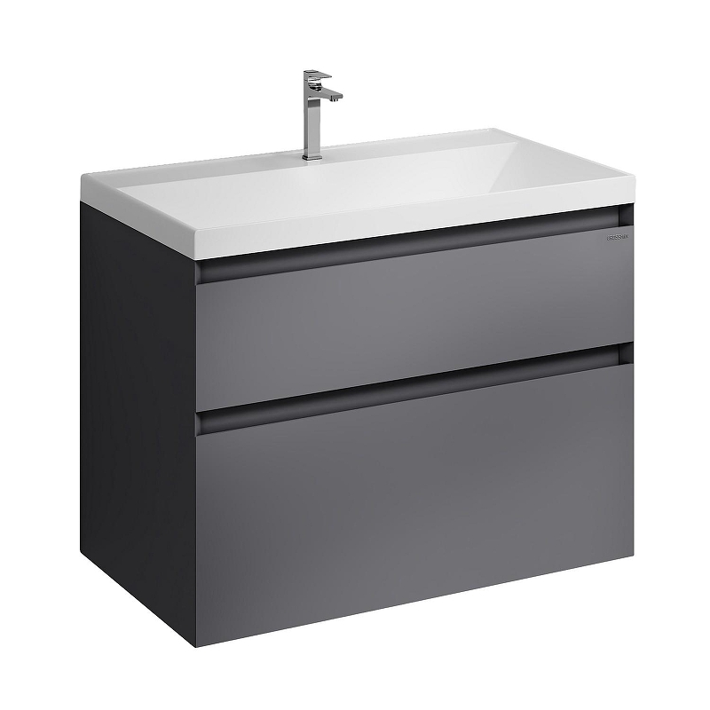 Тумба под раковину Grossman Меркадо 80 108081 цвет Графит матовый