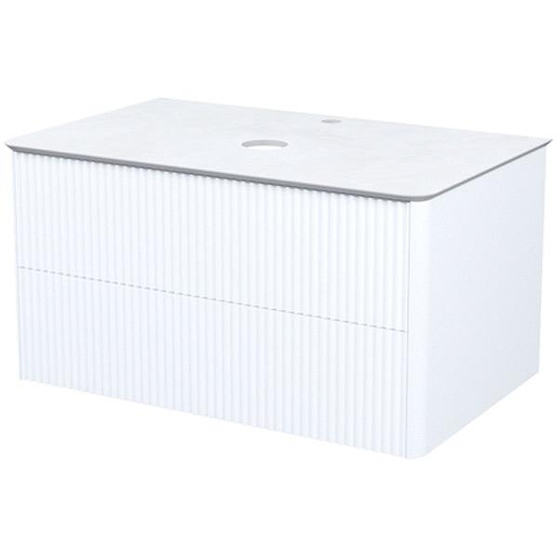 Тумба под раковину Iddis Aiger 80 AIG80W0i95K подвесная Белая матовая