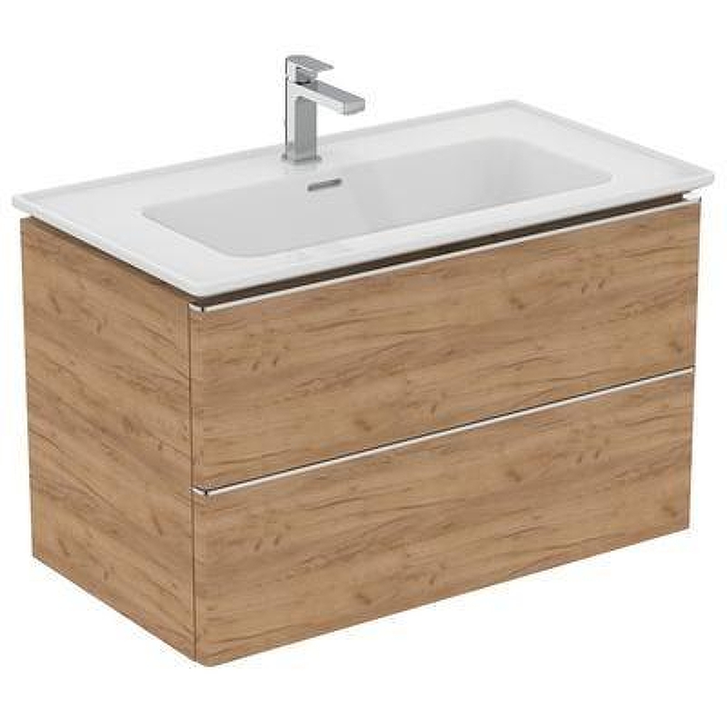 Тумба под раковину Ideal Standard Adapto 81 T4296PB подвесная цвет Gold Oak (Золотой дуб)