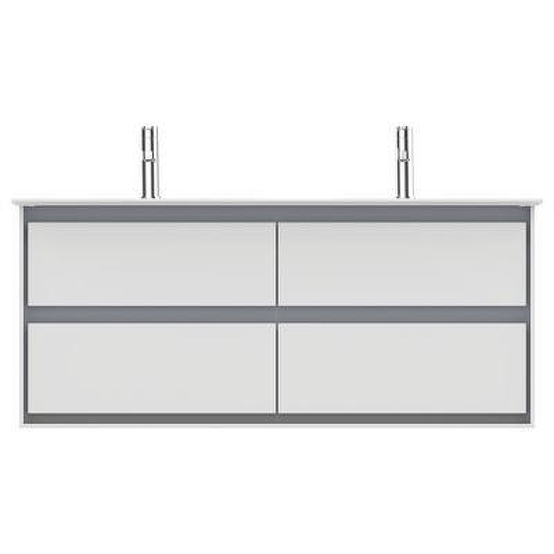 Тумба под раковину Ideal Standard Connect Air 120 E0822KN подвесная цвет Glossy White + Matt Light Grey (Белый глянцевый + Светло-серый матовый)