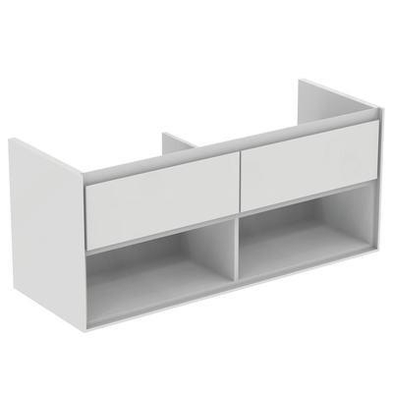 Тумба под раковину Ideal Standard Connect Air 120 E0829B2 подвесная цвет Glossy White + Matt White (Белый глянцевый + Белый матовый)