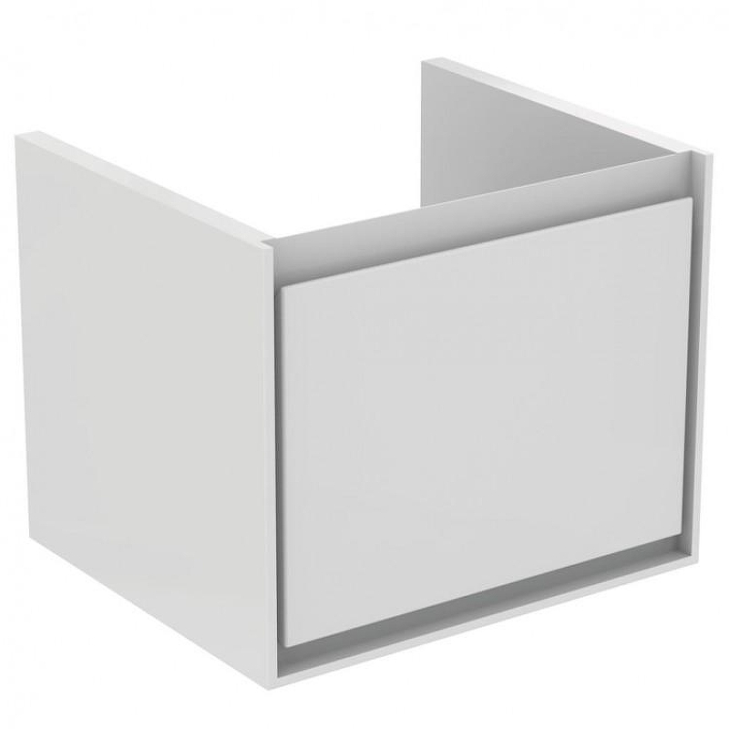Тумба под раковину Ideal Standard Connect Air 55 E0844B2 подвесная цвет Glossy White + Matt White (Белый глянцевый + Белый матовый)