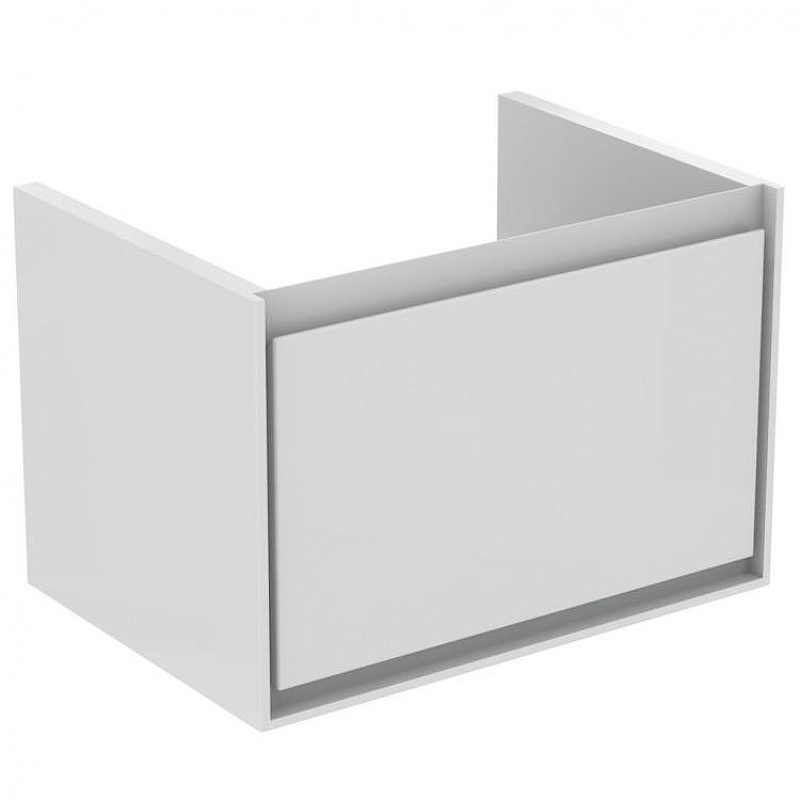 Тумба под раковину Ideal Standard Connect Air 65 E0847B2 подвесная цвет Glossy White + Matt White (Белый глянцевый + Белый матовый)