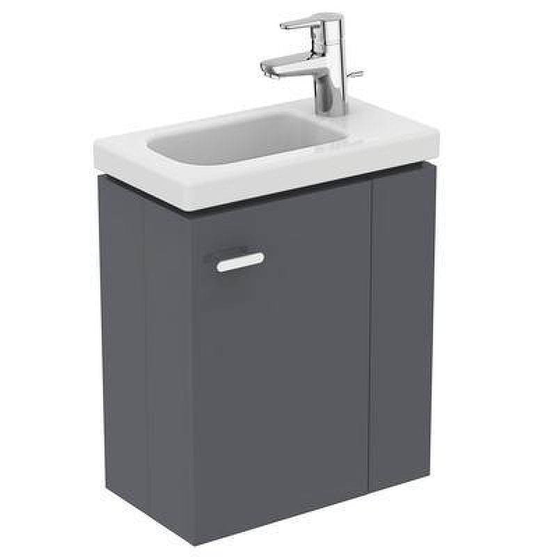 Тумба под раковину Ideal Standard Connect Space 45 R E0371KR подвесная цвет Glossy Grey (Серый глянцевый)