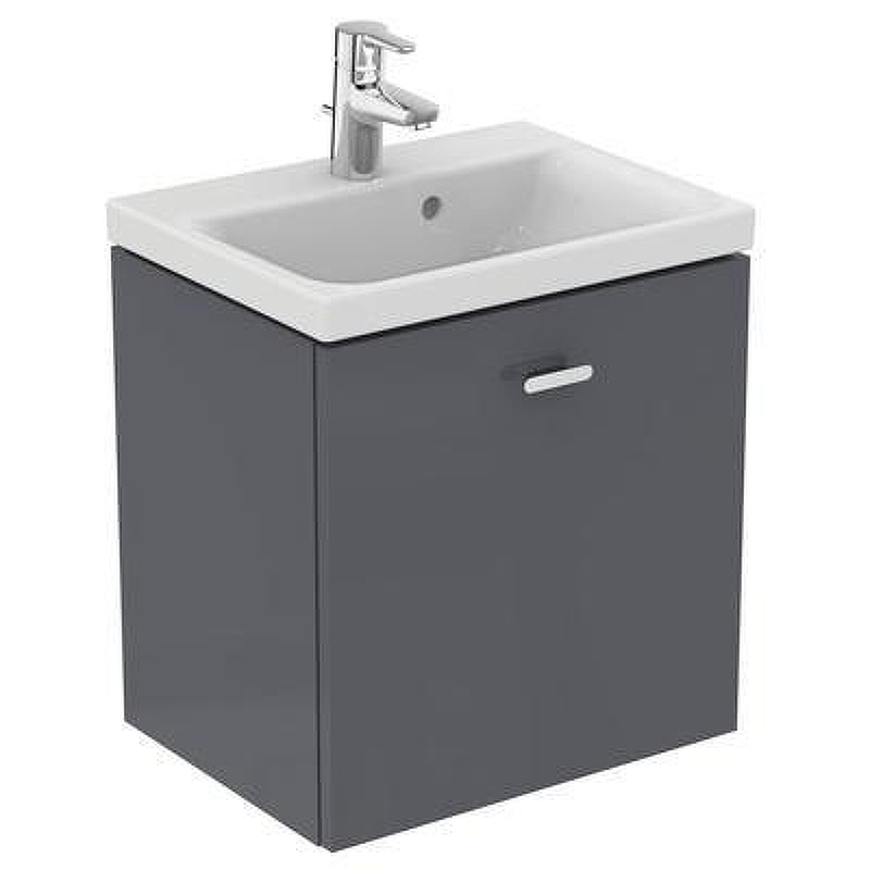 Тумба под раковину Ideal Standard Connect Space 50 E0312KR подвесная цвет Glossy Grey (Серый глянцевый)