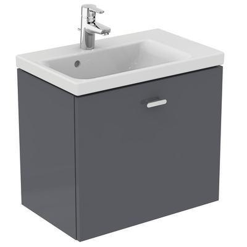Тумба под раковину Ideal Standard Connect Space 60 R E0315KR подвесная цвет Glossy Grey (Серый глянцевый)