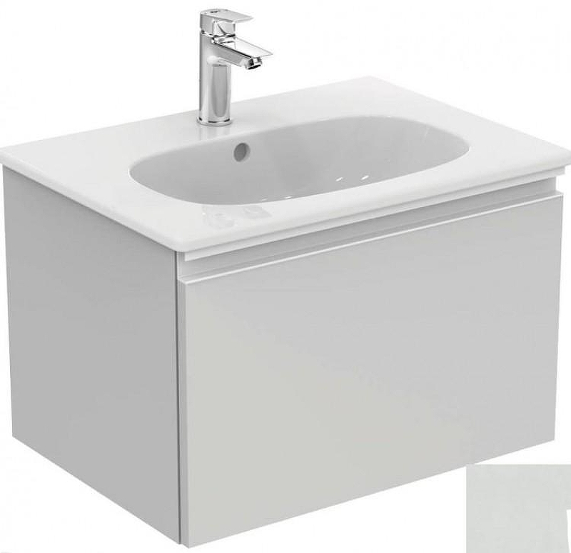 Тумба под раковину Ideal Standard Tesi 60 T0046PH подвесная цвет Gloss Light Grey (Светло-серый глянцевый)
