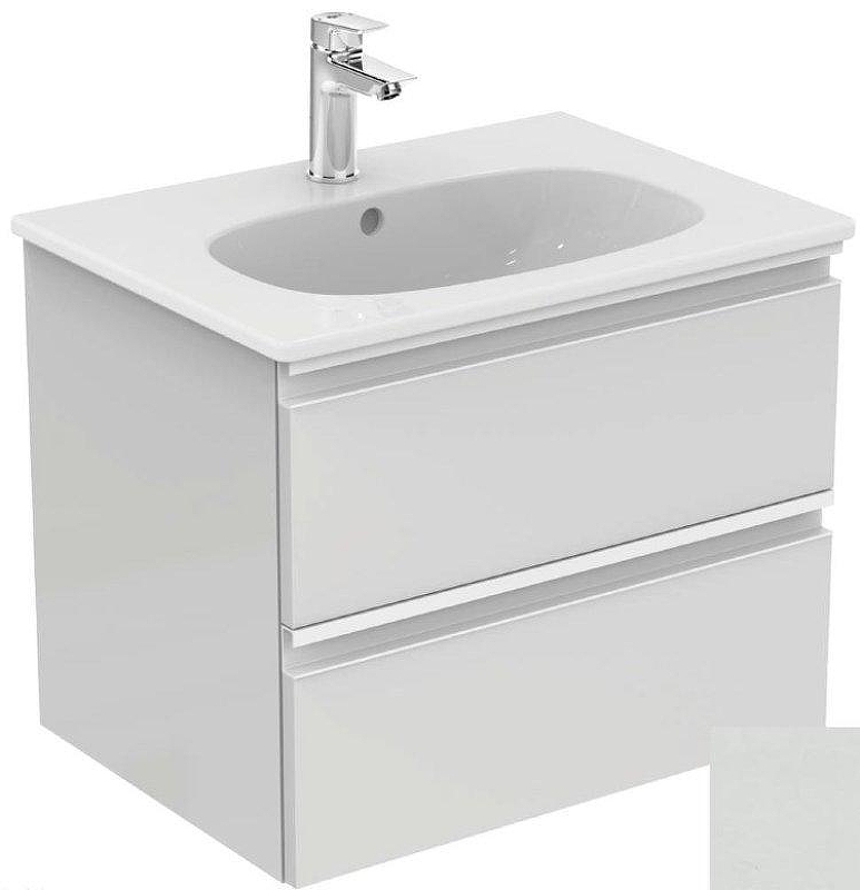 Тумба под раковину Ideal Standard Tesi 60 T0050PH подвесная цвет Gloss Light Grey (Светло-серый глянцевый)