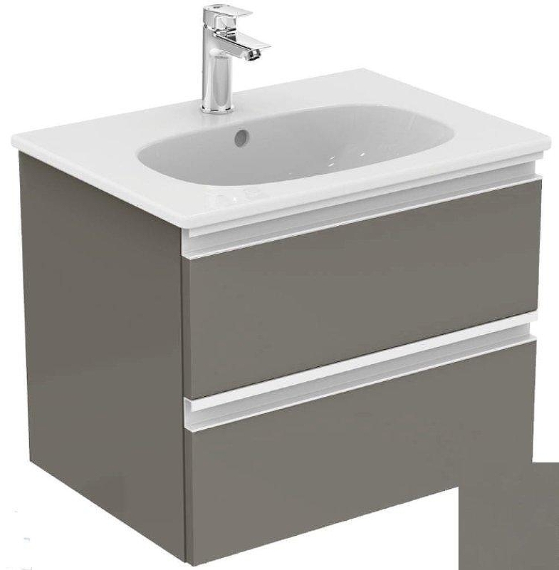 Тумба под раковину Ideal Standard Tesi 60 T0050PU подвесная цвет Matt Dark Taupe (Серо-коричневый темный матовый)
