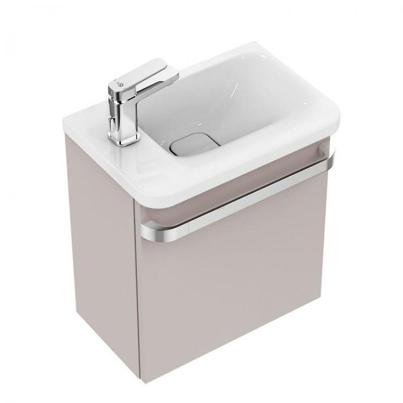Тумба под раковину Ideal Standard Tonic II 45 L R4318FC подвесная цвет Glossy light brown (Светло-коричневый глянцевый)