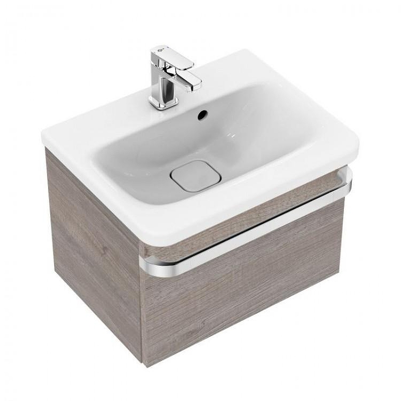 Тумба под раковину Ideal Standard Tonic II 50 R4301FE подвесная цвет Wood light grey (Светло-серое дерево)