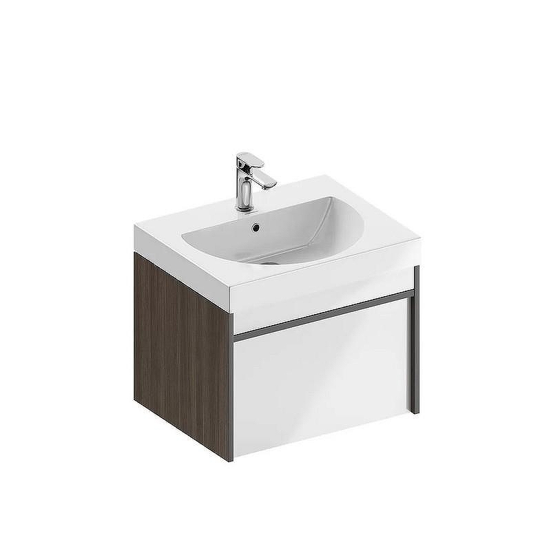 Тумба под раковину Kerama Marazzi Modula 60 MOD.60.1+1\AR подвесная цвет Арабика Белый