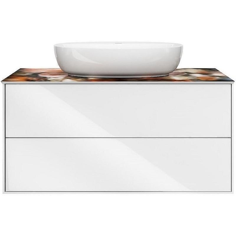 Тумба под раковину Kerama Marazzi Plaza Modern 100 PLB.M.100.2\WHT подвесная Белая глянцевая