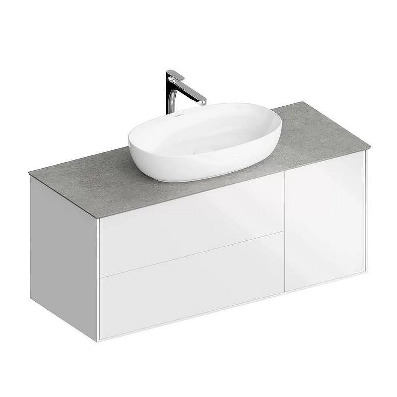 Тумба под раковину Kerama Marazzi Plaza Modern 120 PLB.M.120.3\WHT.V подвесная цвет Белый