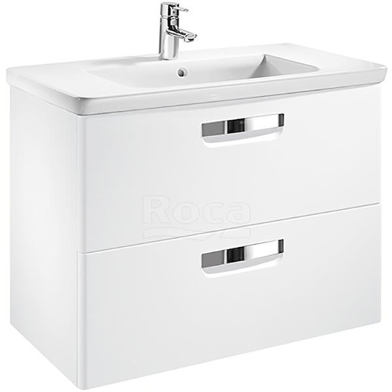 Тумба под раковину Roca The Gap 70 ZRU9302878 подвесная Белая глянцевая