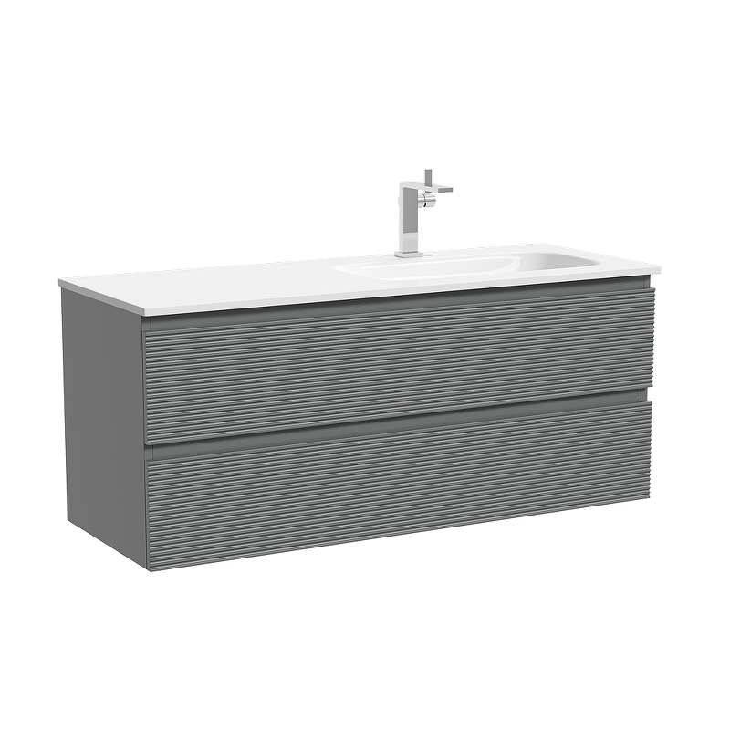 Тумба под раковину Sancos Folk 120 R FL120RES подвесная цвет Ergraut soft