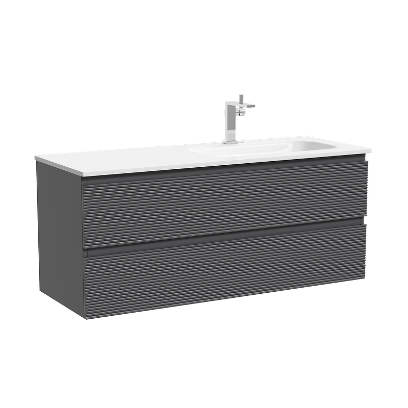Тумба под раковину Sancos Folk 120 R FL120RGS подвесная цвет Grey soft