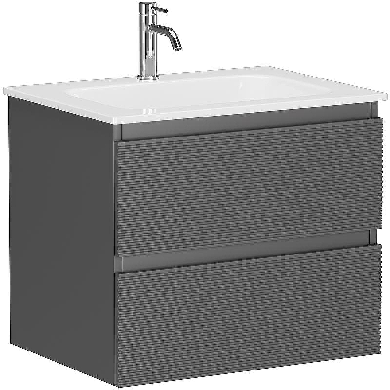 Тумба под раковину Sancos Folk 60 FL60GS подвесная Grey soft