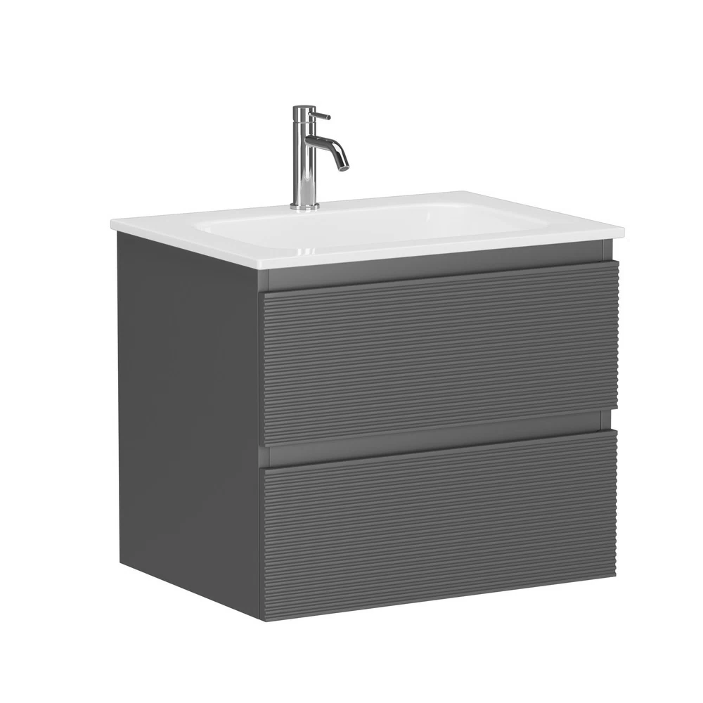 Тумба под раковину Sancos Folk 60 см подвесная grey soft (FL60GS)