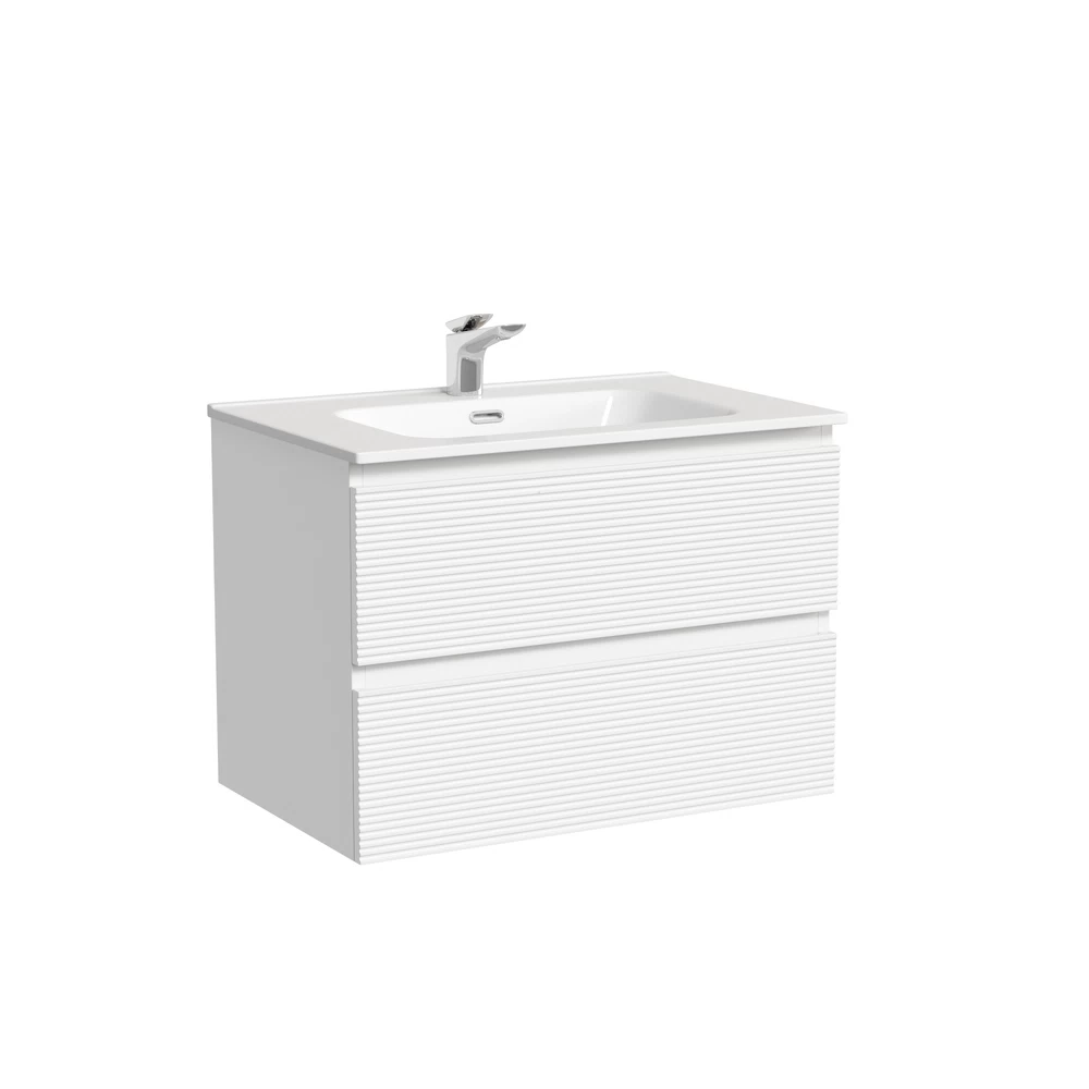 Тумба под раковину Sancos Folk 70 см подвесная bianco (FL70W)