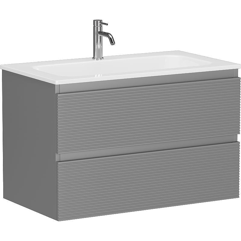 Тумба под раковину Sancos Folk 80 FL80ES подвесная Ergraut soft