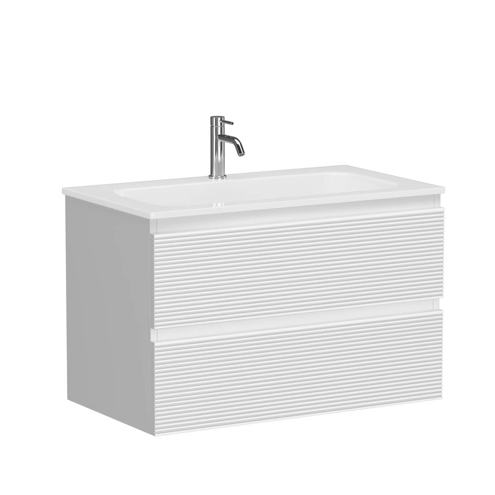Тумба под раковину Sancos Folk 80 см подвесная bianco (FL80W)