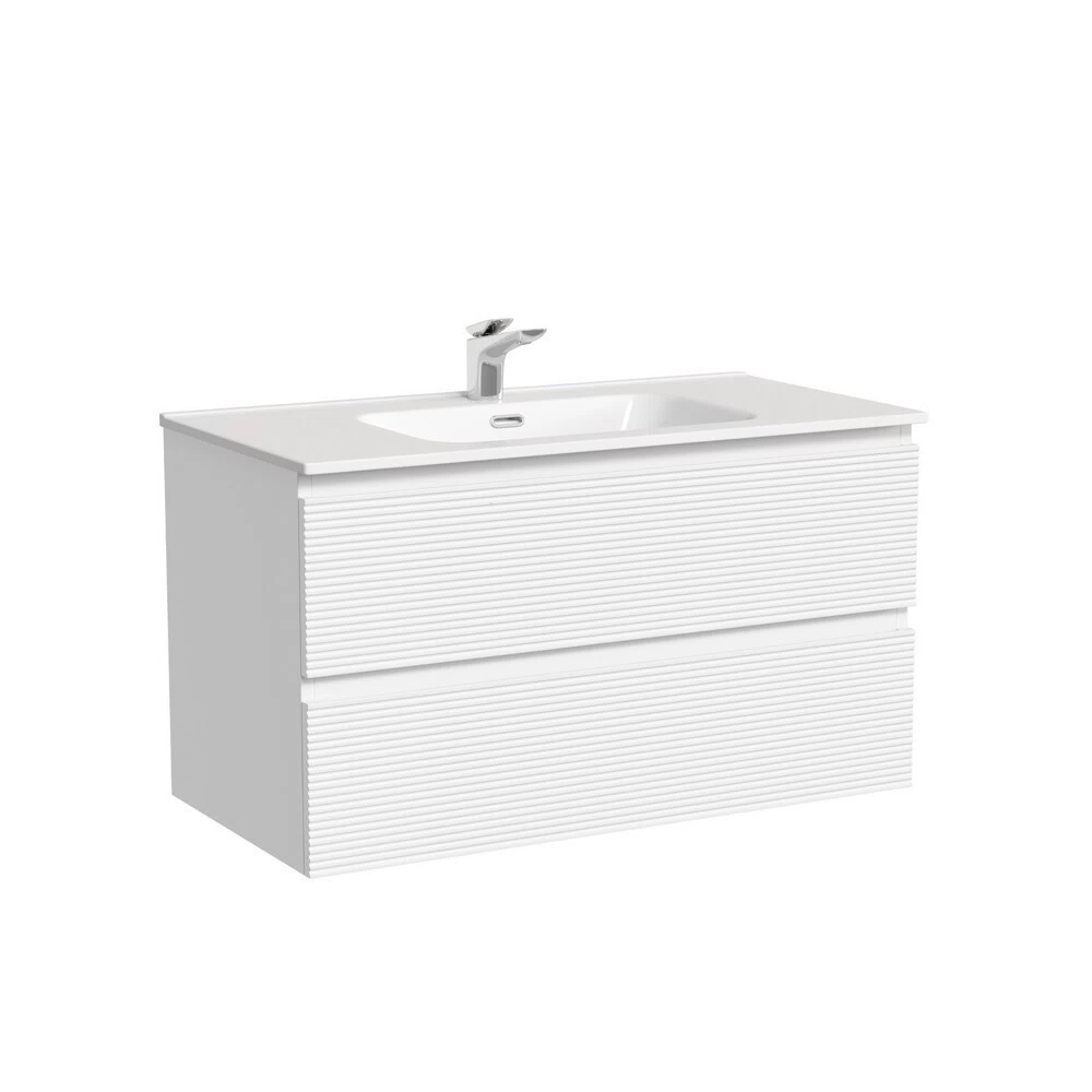 Тумба под раковину Sancos Folk 90 см подвесная bianco (FL90W)