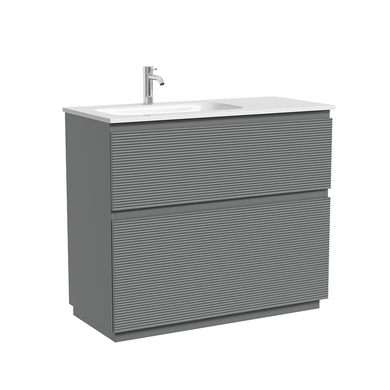 Тумба под раковину Sancos Folk Floor 100 L FL100FLES цвет Ergraut soft