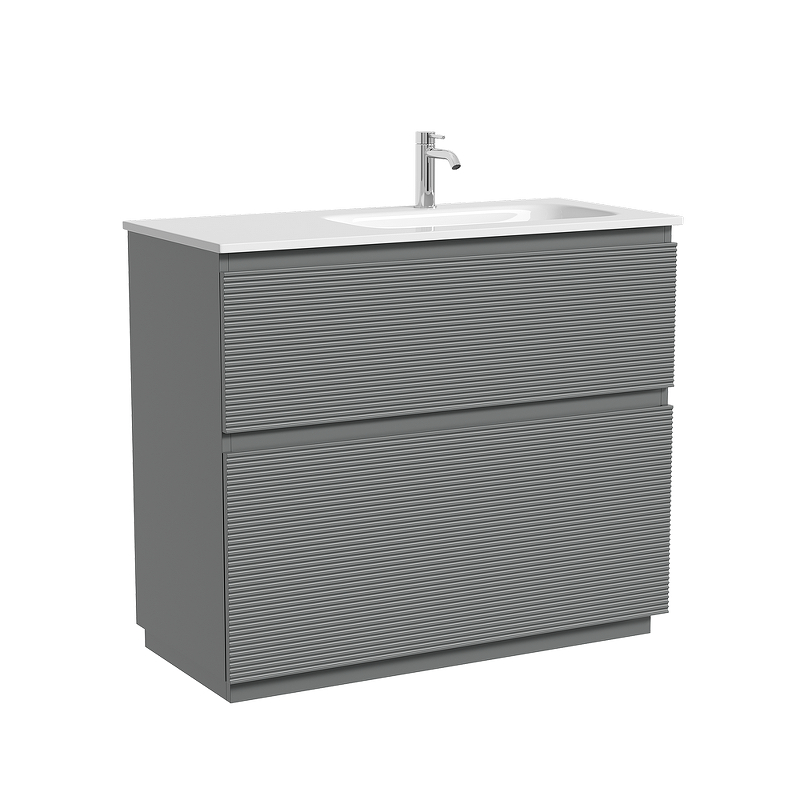 Тумба под раковину Sancos Folk Floor 100 R FL100FRES цвет Ergraut soft