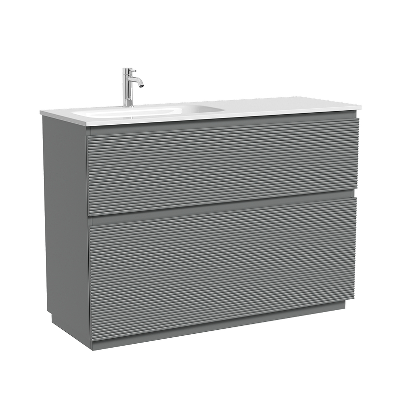 Тумба под раковину Sancos Folk Floor 120 L FL120FLES цвет Ergraut soft
